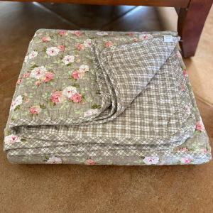 Korean Style Countryside Pure Cotton Quilt Washable Air Conditioner Cover Single Person Diagonal Stripe Thick Bedding Cover