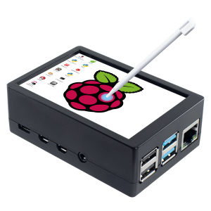 เคส LCD สำหรับหน้าจอสัมผัสราสเบอร์ Pi 4B - 3.5 นิ้ว, 480X320, SPI TFT Display, ขนาดใหญ่ 24.25 x 20.5 x 5.5 มม