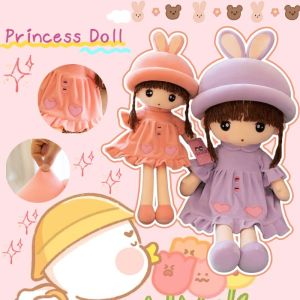 Childrens Princess Doll 50CM Plush Toy Doll Cute Rabbit Sweetheart Doll Girl Birthday Gift For Kids