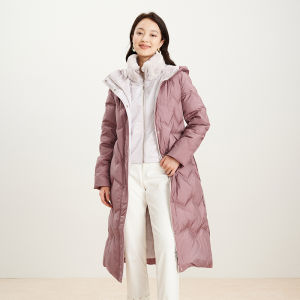 Koradior | Heavy-duty Insulated Goose Down Jacket with Rabbit Fur Hood