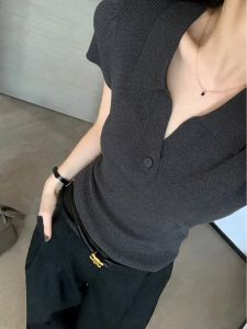 SHUQINGLAI | Stylish Slim Fit Polo Collar Short Sleeve T-shirt for Summer