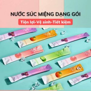 COMBO 20 GÓI NƯỚC SÚC MIỆNG VỊ TRÁI CÂY-Dạng gói 11mlDễ dàng tiện lợi-Chống hôi miệngGiúp hơi thở thơm mát