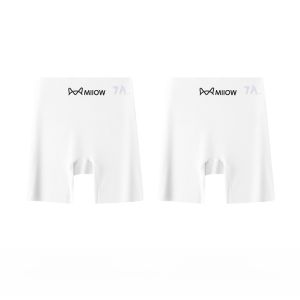 miiow | Cat Woman Seamless Safety Pants High Waist Ice Silk Womens Butt Lifting Shorts No Roll Hem Antibacterial Crotch Underwear