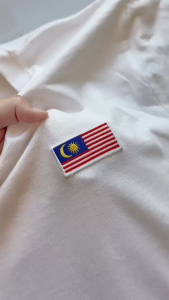 Lencana bendera Malaysia Iron-on | Jalur Gemilang | 2.5cm x 5cm (spesifikasi KPM)