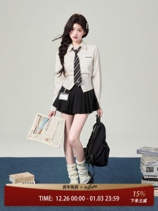 Sweet Style Long Sleeve Slim Fit Womens Shirt Inner Wear White Sweet Top Spring Autumn Season Chinese Brand Flower Bell Lady