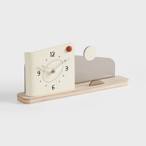 EMITDOOG Clock Dép Đi Trong Nhà Bàn Trang Trí Mặt Dây Chuyền Phong Cách Sữa TV Cabinet Trang Trí Không Gian Phòng Khách