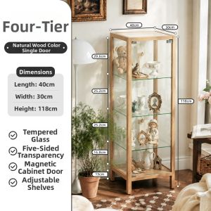DMX | Wall-mounted Multi-layer Dust-proof Glass Display Cabinet