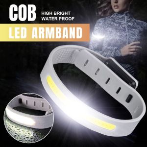 Lampu Running Light Cob For Runner Kegiatan Lari Malam Bersepeda Pendaki Gunung Outdoor Sports
