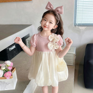 Váy Công Chúa Mùa Hè Cho Bé Gái Có Nơ Kép Quần Áo Biểu Diễn Váy Mùa Hè Cho Trẻ Em Bé Gái 2-5 Tuổi Váy Trẻ Em Mới 2025