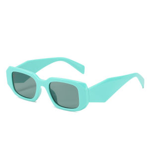 JN IMPRESSION New square frame sunglasses personalized plastic trimmed square glasses personalized wide-leg sunglasses for women