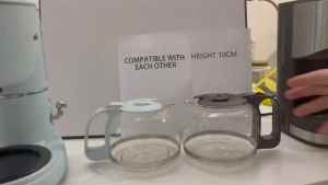 Coffee Maker Machine Accessories Glass Pot Glass Jug Height 10CM Heat-Resistant Coffee Pot Water Pot Tea Pot Jug Suitable For Bear A06K1 A07V1 Lahome KFJ01