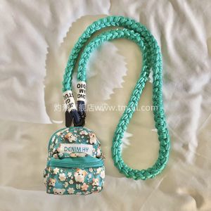 กระเป๋าใส่โทรศัพท์มือถือลายการ์ตูนดอกไม้สุดน่ารักพร้อมสายสะพายไหล่ผ้าไนลอนสำหรับเด็กผู้หญิง สายรัดด้านข้างสำหรับเดินทางกลางแจ้ง