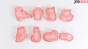 Set 8 Pcs Cookies Cutter Stamp Cetakan Kue Kering Press Tema Superhero, Natal, & Unicorn
