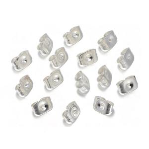 10-100pcs Stainless Steel Butterfly Ear Back 20pcs Earrings Post Studs With Pendant Ring for DIY Stud Earrings Jewelry Making
