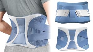 NEENCA Back Support Brace Adjustable Lumbar Support Belt with Patented Bionic Support System Waist Wrap for Lower Back Pain Relief Injuries Sciatica Scoliosis Herniated Disc Heavy Lifting Work