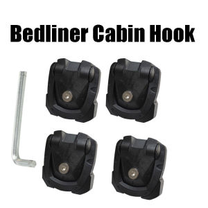 4Pcs Bed Liner Hook Cargo Hook Hanger Fit For RANGER DMAX HILUX REVO NAVARA