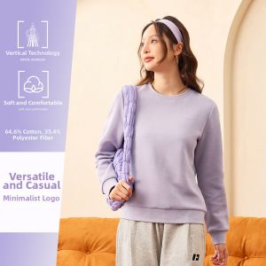 Erke | Fall New Casual Sports White Long Sleeve Hoodie