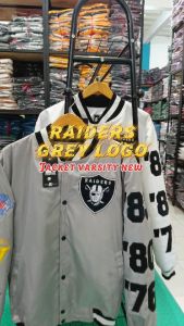 HOCKY Jaket Varsity Baseball Pria Wanita Casual Vintage RAIDERS Full Bordir Terbaru Distro Premium