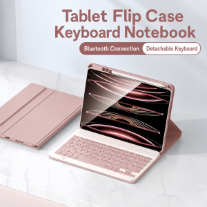 Ốp Thông Minh Cho iPad Air 11 M2 M3 Bàn Phím Bluetooth Không Dây Có Thể Tháo Rời Với Giá Đỡ Bút Vỏ Có Thể Tháo Rời Hỗ Trợ Sạc