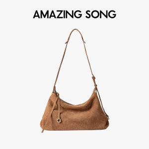 Donut Style Large Capacity Hobo Bag Genuine Leather