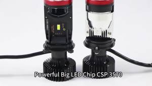 Đèn Pha Máy Chiếu LED Y7D H4 120W Có Quạt Làm Mát 6000K Bi-Beam Hi Lo Bóng Đèn Ô Tô Cho Tất Cả Các Loại Ô Tô 12V