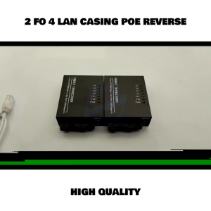 Media Converter 10/100 Switch 2 Fiber Optic SC A B 4 RJ45 Transceiver