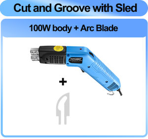 Air Cool Hot Knife Foam Cutter Tool Machine Slotting Groove Styrofoam Polystyrene Fabric Rope Cutter Electric Heating Hot Knife