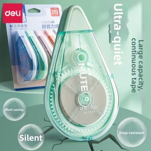 deli | High Capacity Black Tech Correction Tape for Students Girls Primary And High School Erasable Sticky Tape Word Correction