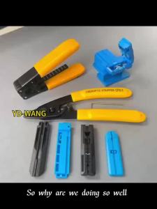 Fiber optic tool kit FTTH tool stripper cutting guide set