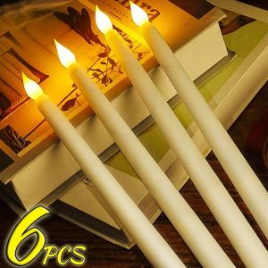 LED Large Candle Light Battery Powered Flameless Candles Warm Light Candle Lamp for Christmas Halloween Party Decoration