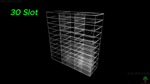 Rak Kad ID Akrilik / Acrylic Guard House Storage Box DS BRAND M2