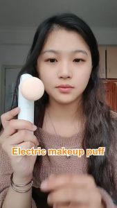 Wet and Dry Electric Makeup Puff Magnetic Liquid Foundation Sponges Multifrequency Cosmetic Instrument