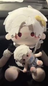 Evelyn 40cm Game Love and Deepspace Caleb Xavier Zayne Rafayel ralayo Sylus Qin Che YiZhou Kawaii Idol Cosplay Cotton Doll Body Sit-upright Figures Cartoon Soft Plushies Toy