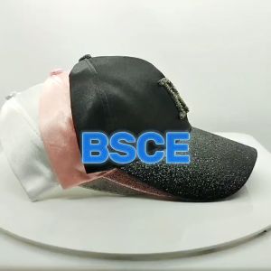 Topi Wanita Korea Baseball Gaya Jepang Satin Glitter Logo R Fashion Casual Cap Kualitas Import BSCE