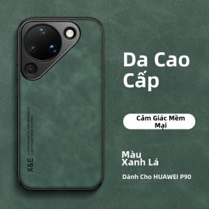 Ốp Điện Thoại Từ Tính Bằng Da PU Cao Cấp EUCAGR Cho Huawei Pura 90 Pro Max Có Tấm Kim Loại - Vỏ Chống Sốc Chống Trầy Xước Chống Trượt