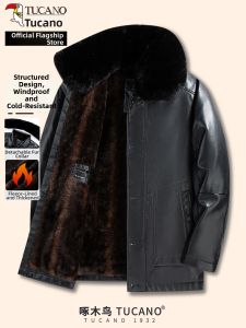 TUCANO | Warm Winter Fleece-Lined Jacket Detachable Fur Collar