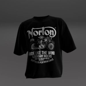 Kaos motor klasik Norton vintage distro gambar depan