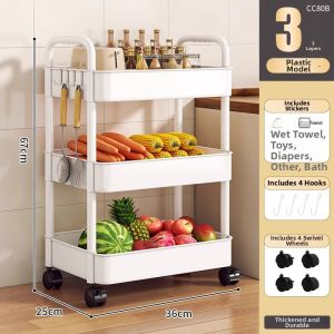 Multifunctional Multi-layer Mobile Storage Rack
