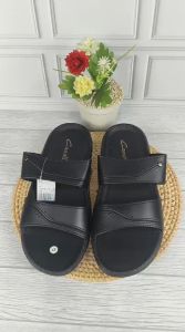 Sandal Kulit Pria Dewasa Size 37-40 Sandal Slop Cowok Terbaru 2025