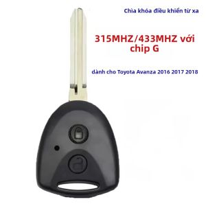Chìa Khóa Điều Khiển Từ Xa Thông Minh Cho Toyota Avanza Wigo Grand 2016-2018 Daihatsu Xenia Alza 315MHz/433MHz Chip G 2 Nút Phụ Kiện Thay Thế