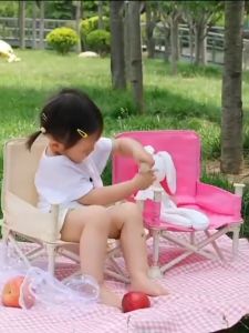 BabeGO 30*31*37CM Childrens Folding Dining Baby Chair Outdoor Table Beach Player