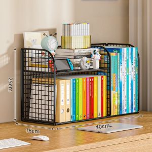 Office Desk Book Storage Rack Childrens Picture Book Organizer Shelf Desktop Multi-layer Storage Shelf Home Library Rack