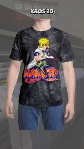 Kaos 3D 3 Dimensi Minato Kamizake Naruto Premium Bangkok Thailand