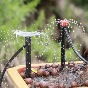 Adjustable Water Volume Floor Outlet Dripper Drip Irrigation Sprinkler Micro Nozzle Matching 4/7 Riveting Tube Flower Disk Plug Dripper