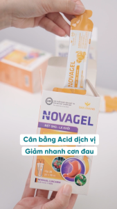 Gói uống dung dịch nghệ mật ong giảm đau dạ dày giảm trào ngược dạ dày Novagel Dân Khang