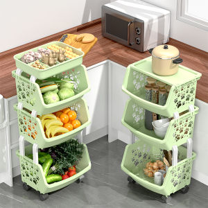 Kitchen Multi-layer Storage Rack Stand Vegetable Fruit Basket Home Organization Essential Durable Storage Solution
