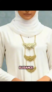 Kebarung Muslimah Labuh Jubah Front Chain S-6XLMaterial Cey Crepe