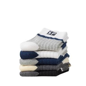 Tất Thể Thao Nam Dài Đến Bắp Chân Thoáng Khí Thấm Hút Mồ Hôi Chống Mùi Mùa Thu Đông Dày Dặn Thời Trang Tất Dài