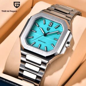 Đồng Hồ Nam Pagani Design 2025 Cao Cấp Máy Quartz Kính Sapphire Phủ AR Dạ Quang Dành Cho Doanh Nhân Dây Thép Không Gỉ Chống Nước