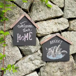 Rustic Creative Wooden Blackboard Bar Coffee Shop Shop Message Board Advertising Board Wall Hanging Decorations Home Decor